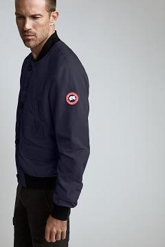 Chamarras Canada Goose Hombre México - Faber Chaqueta De Bombardero Azul Marino RE3195207